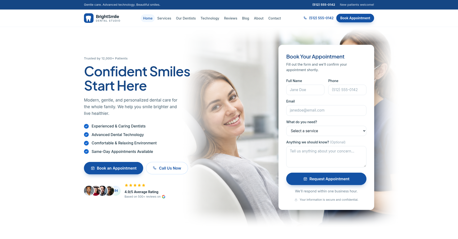 Dental website design